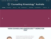 Tablet Screenshot of counsellingkinesiology.com.au